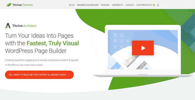 Thrive Architect - WordPress Pagebuilder