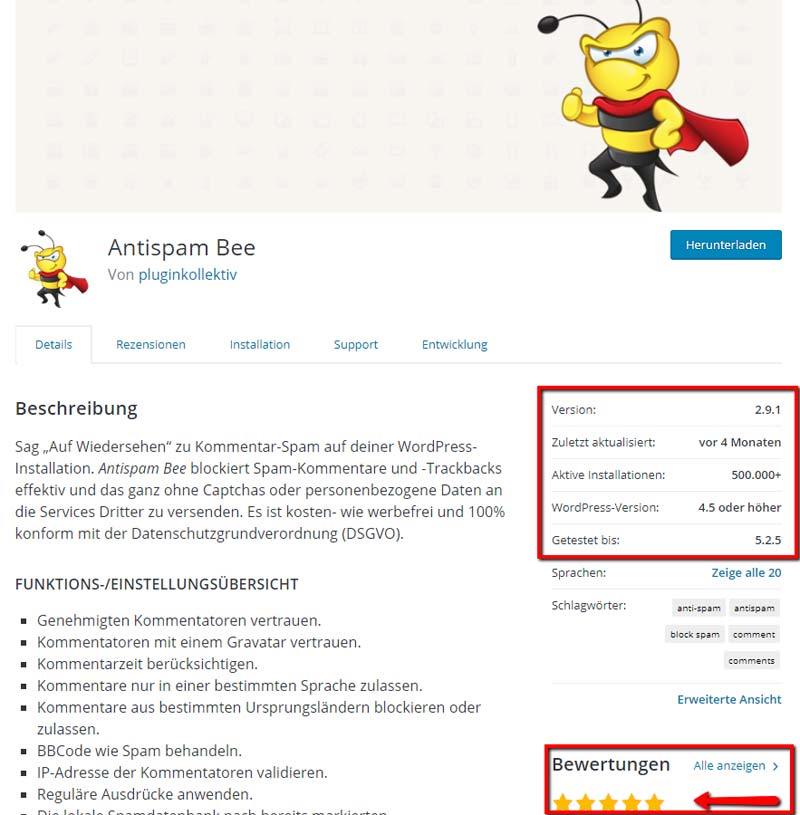 WordPress Plugin - Antispam Bee