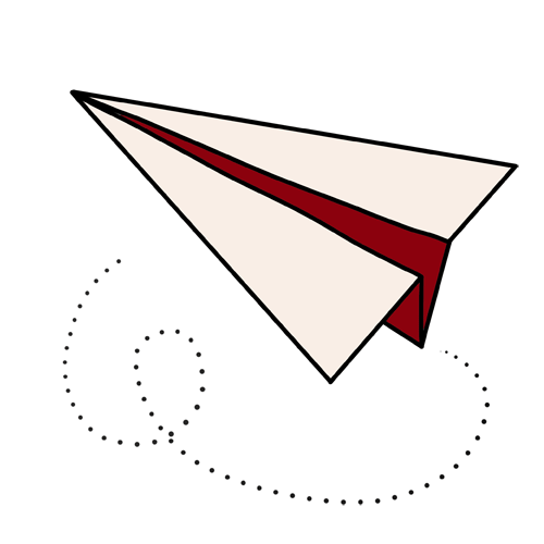 Zeichnung Paprierflieger