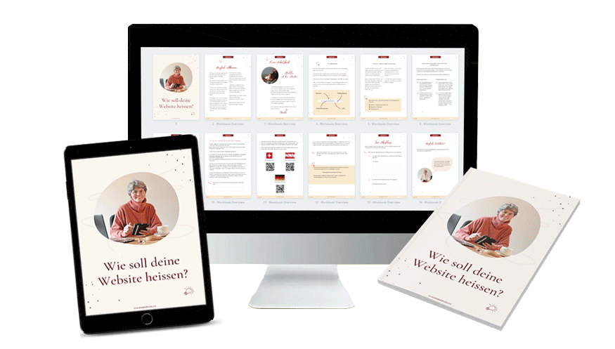 PC auf dem verschiedene Arbeitsblätter abgebildet sind, Tablet auf dem das Titelbild des Arbeitsbuchs zu sehen ist und ein Arbeitsbuch.