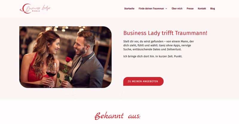 Screenshot Website Business Ladys World